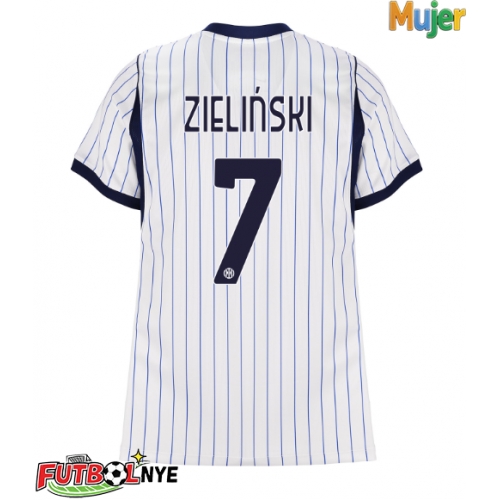 Camiseta Inter Milan Piotr Zielinski #7 Visitante Equipación para mujer 2026-27 manga corta